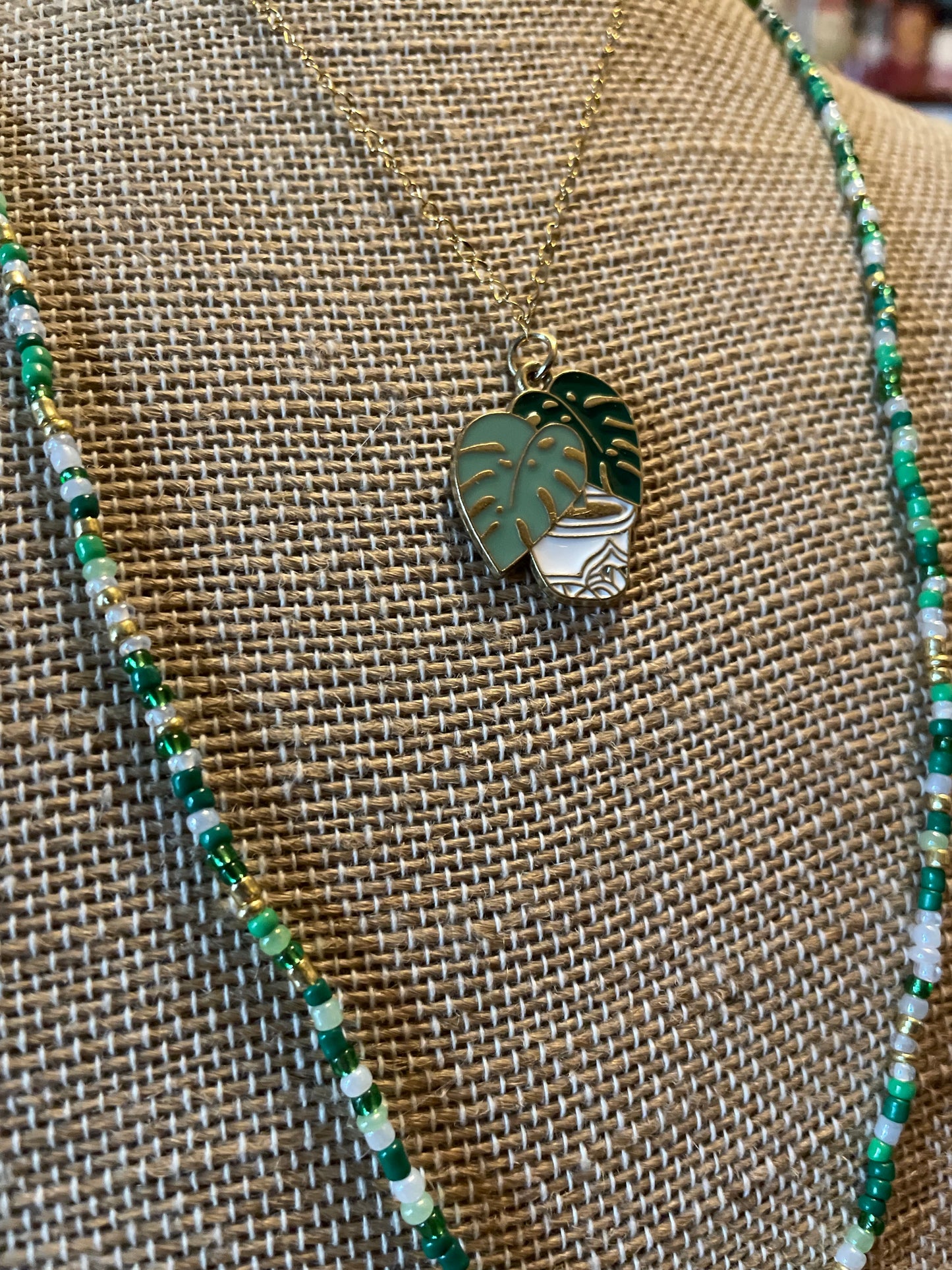 Plant Mom Necklace Set