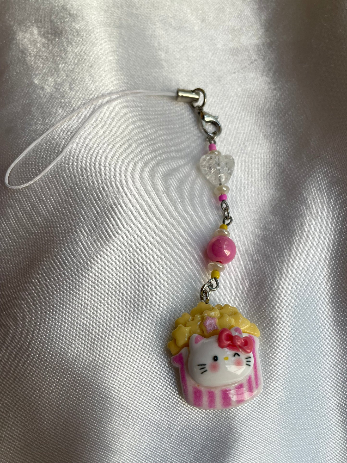 Hello Kitty- Popcorn Phone Charm