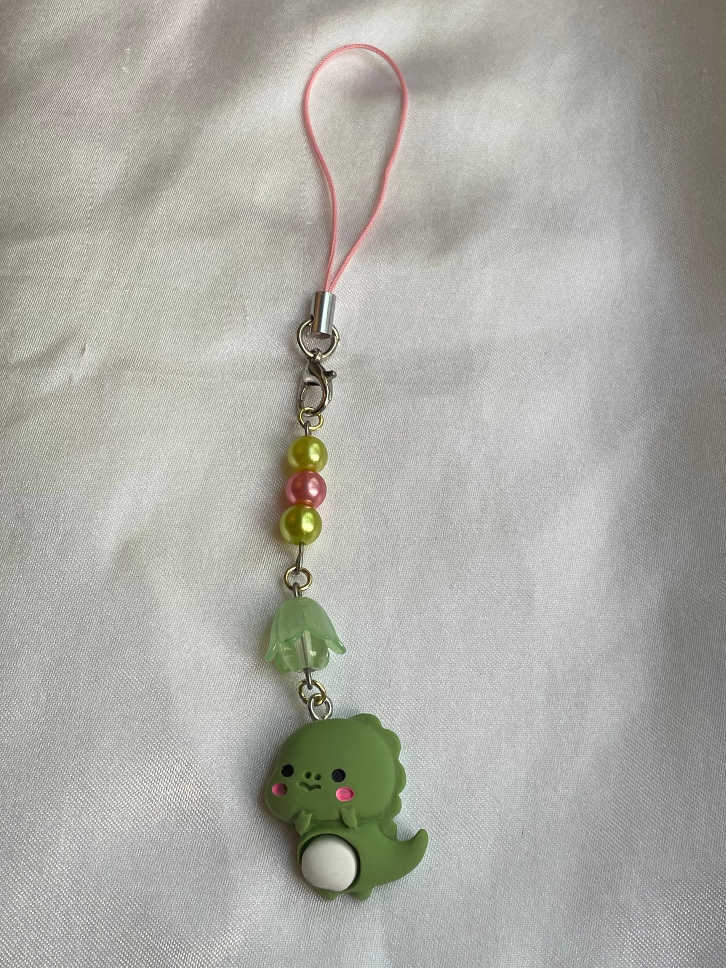 Happy Dino Phone Charm