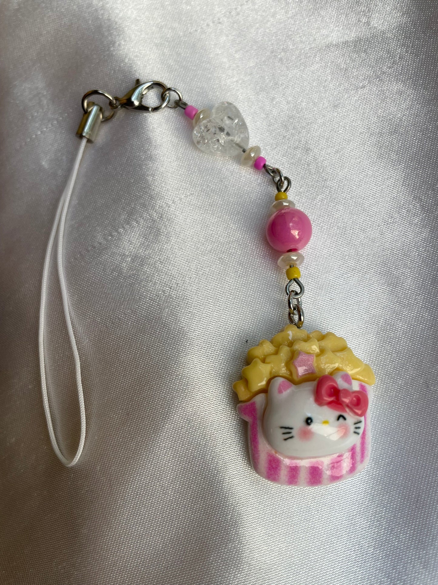 Hello Kitty- Popcorn Phone Charm