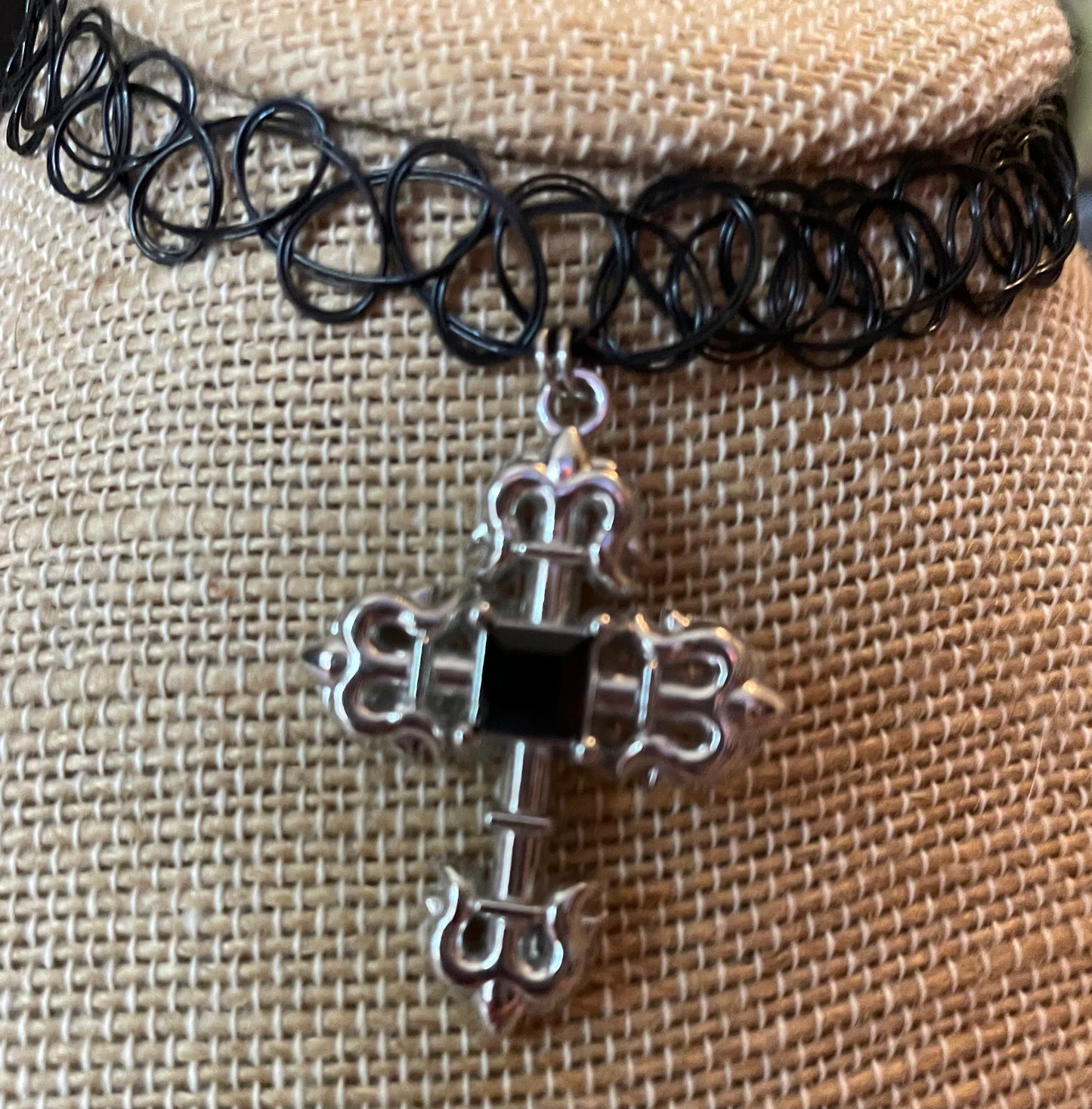 Gothic Cross Choker