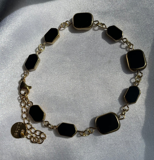 Goth Elegance Adjustable Bracelet