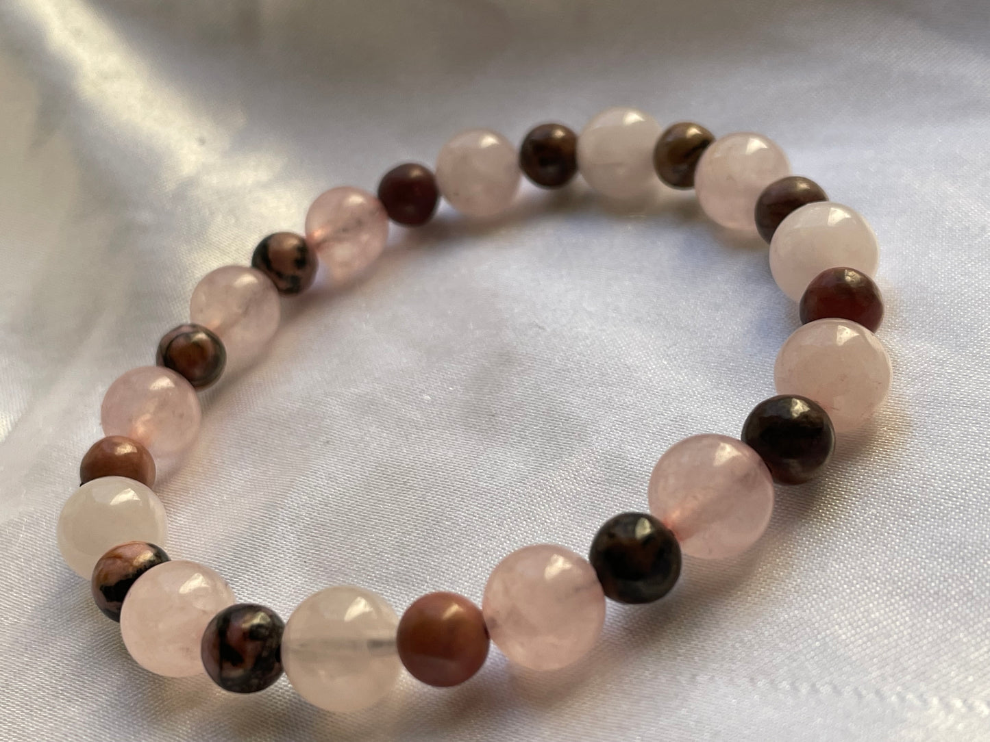 Rose Quartz & Rhodonite Bracelet