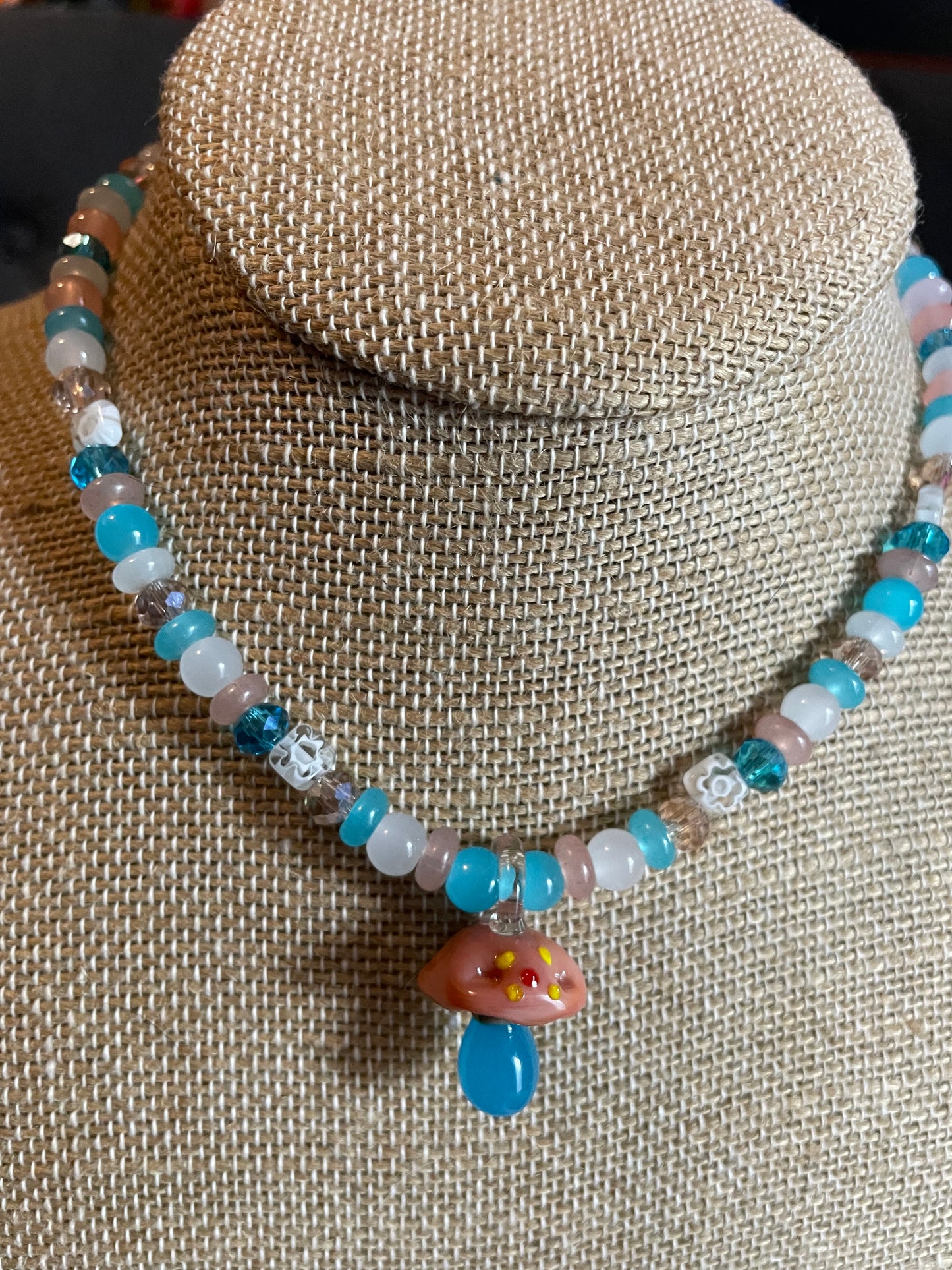 Cotton Candy Cap Necklace