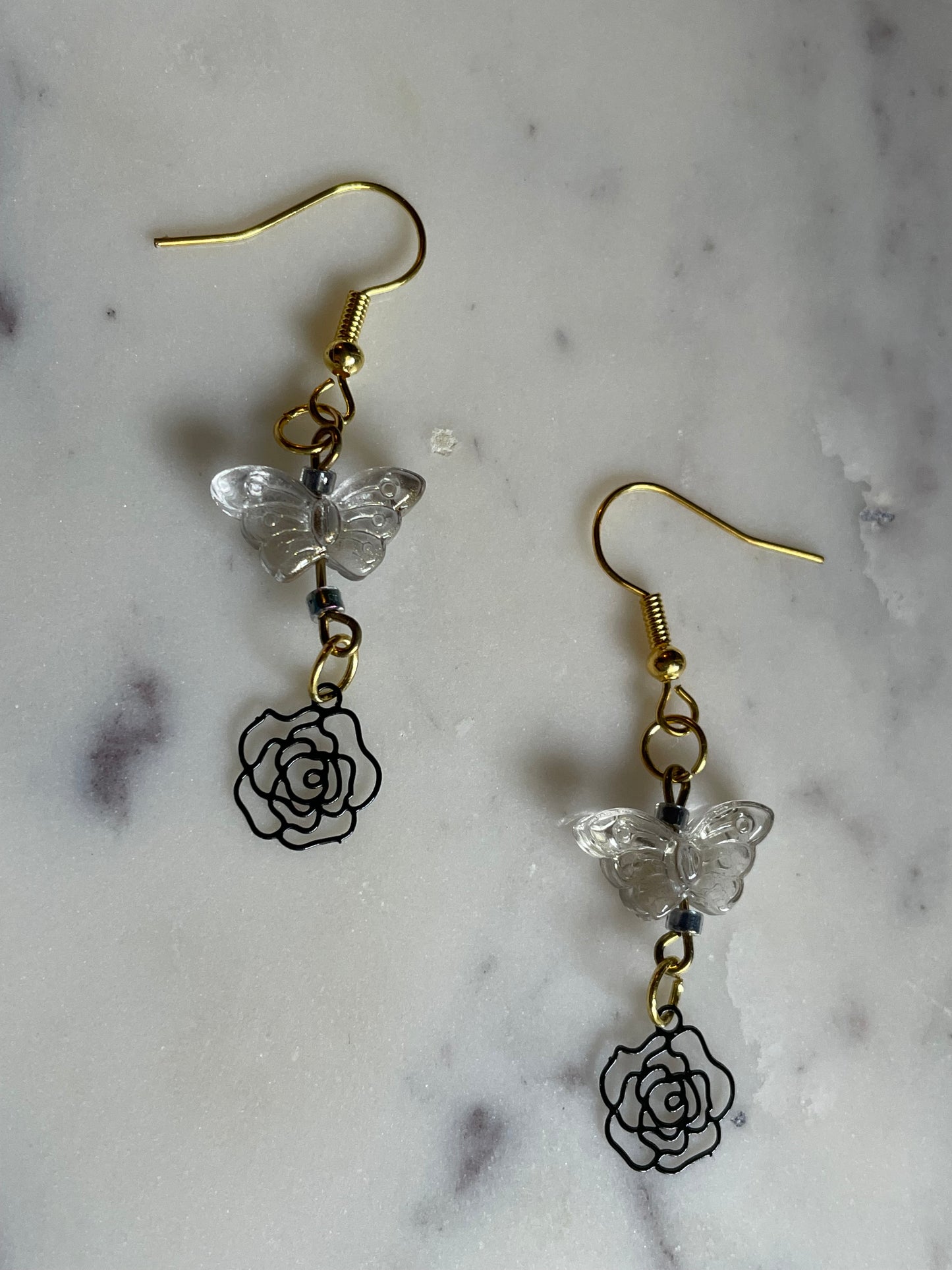 Midnight Rose Earrings