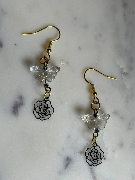 Midnight Rose Earrings