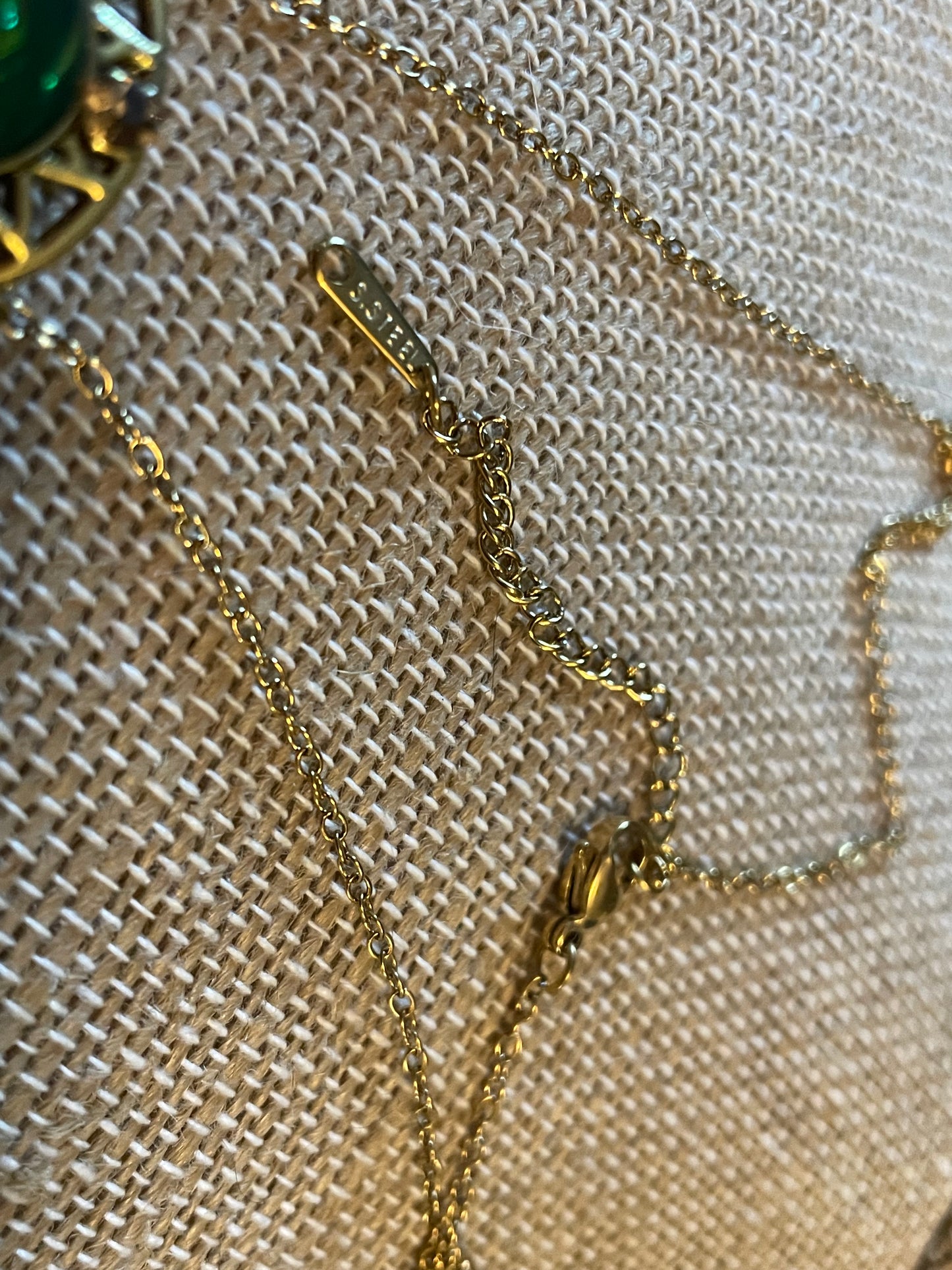 Iridescent Bolo Style Necklace