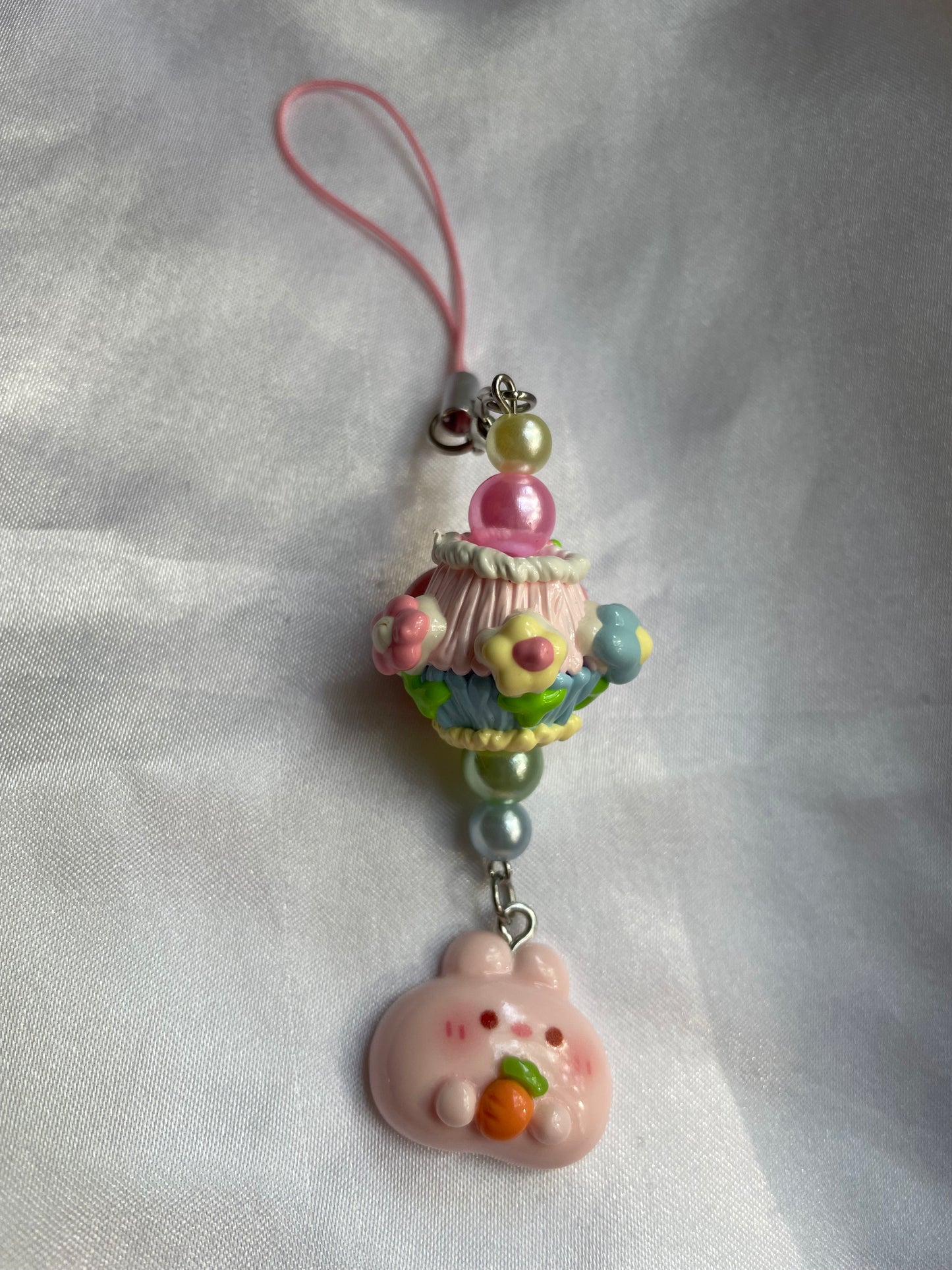 Springtime Bunny Phone Charm