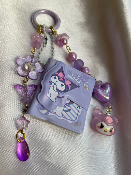 Kuromi Mini Notebook Keychain