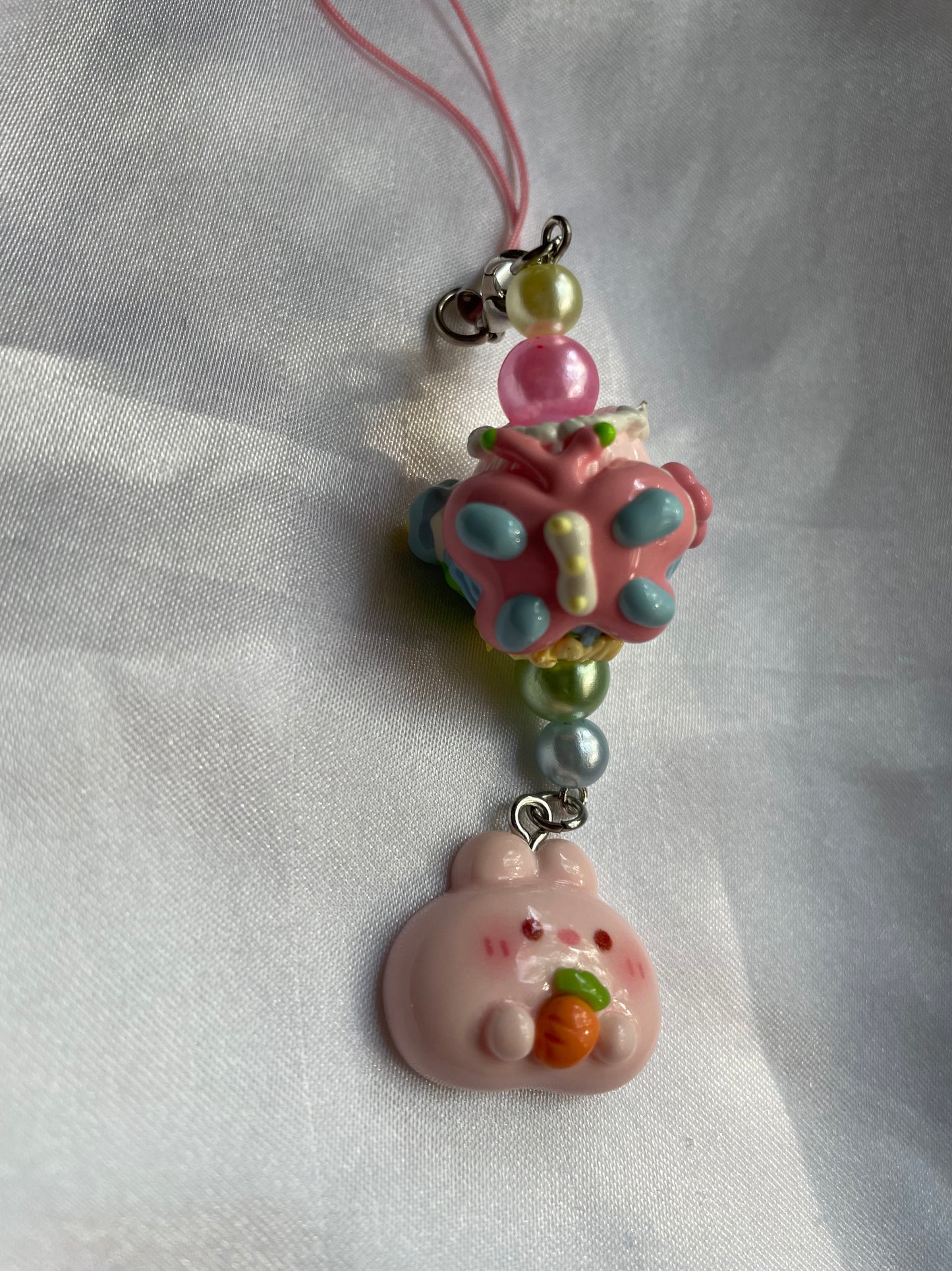 Springtime Bunny Phone Charm