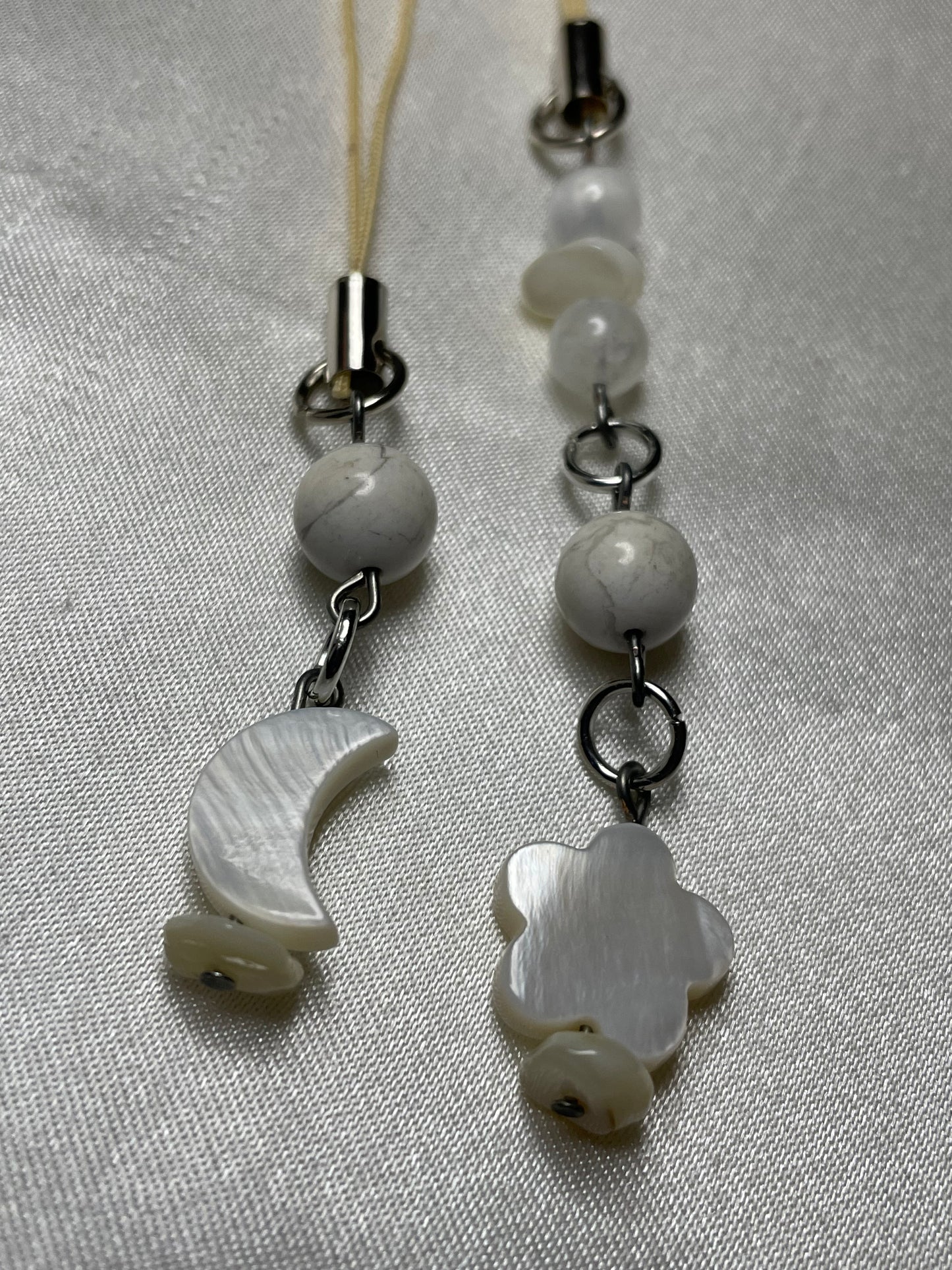 Night Blooming Pearl- Phone Charm duo