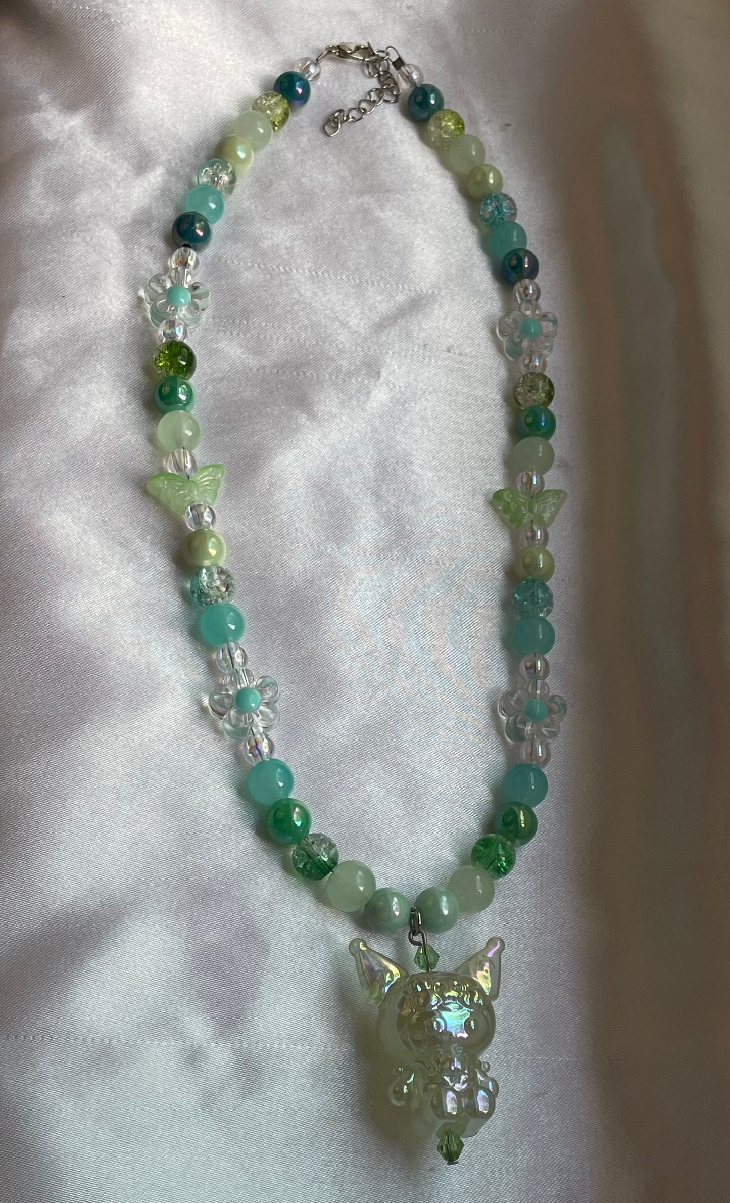 Green Kuromi Beaded Necklace