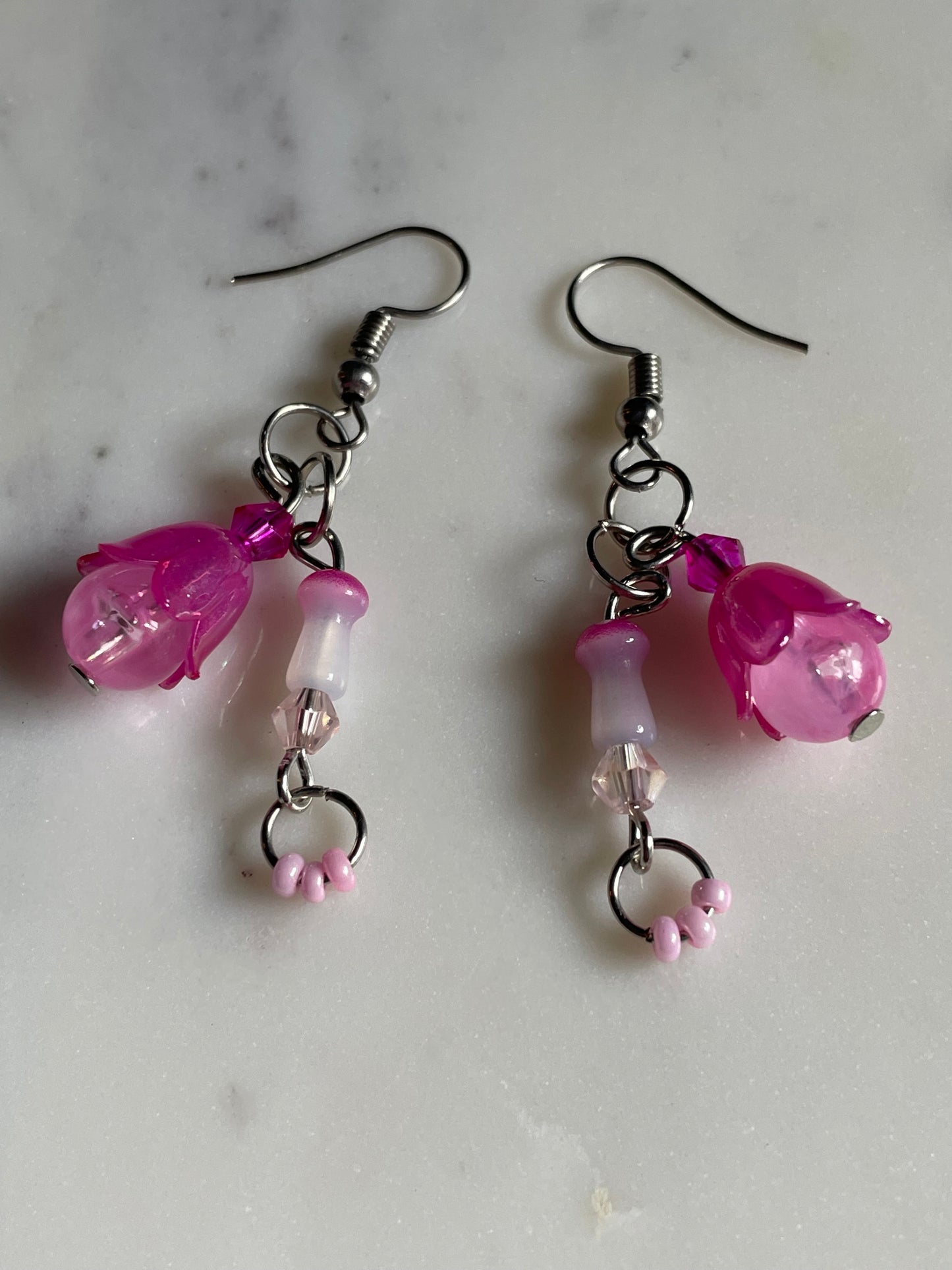 Pink n’ Dainty Flower Earrings
