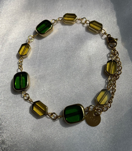 Glass Garden Adjustable Bracelet