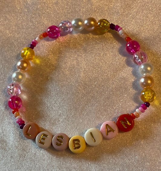 Lesbian Pride Bracelet