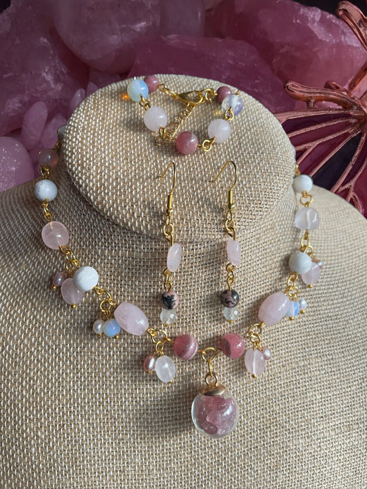 Dreamy Pink Crystals