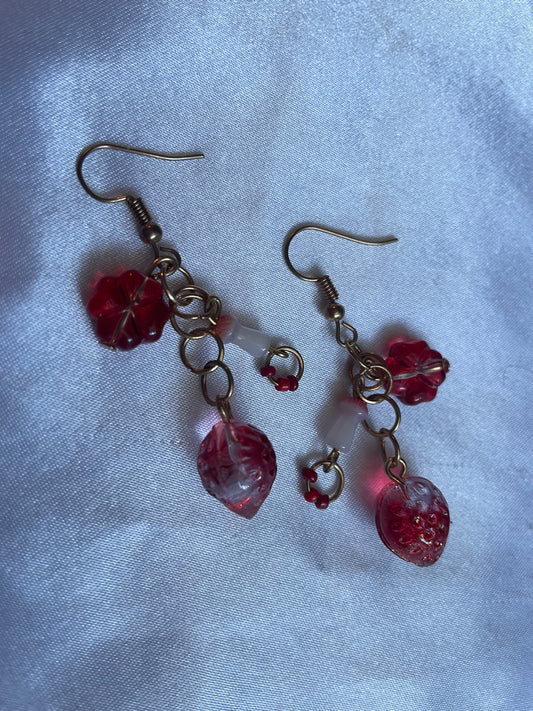 The Crimson Garden Earrings