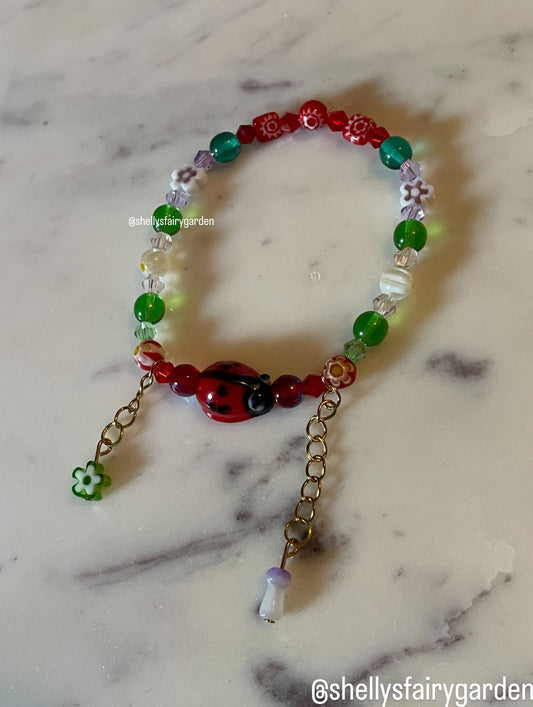 Wings of a Ladybug Bracelet