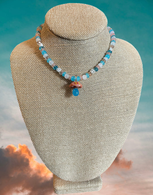 Cotton Candy Cap Necklace