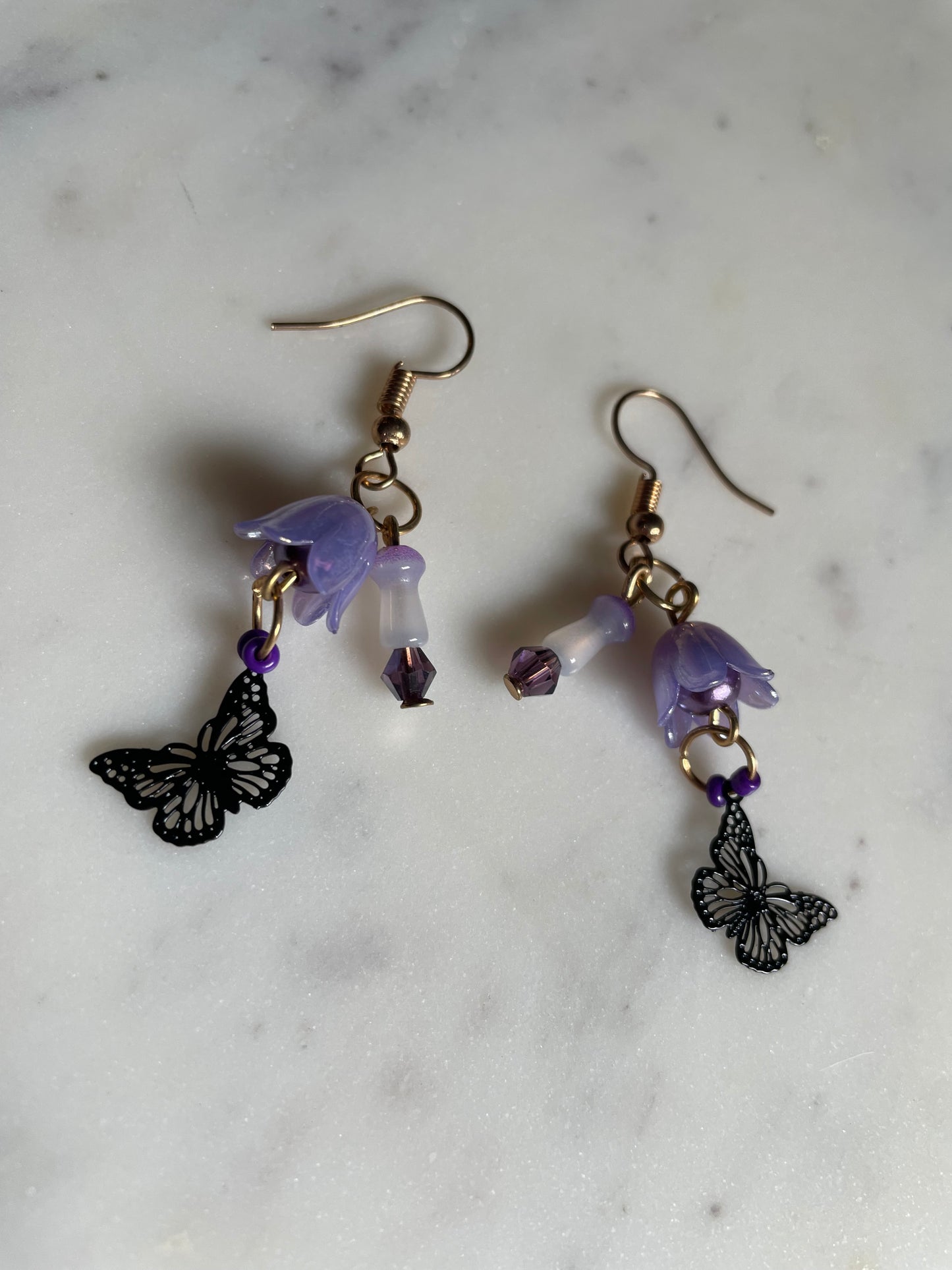Midnight Butterfly Earrings