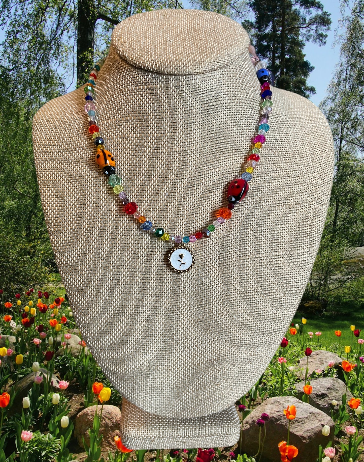 Ladybug Garden Necklace