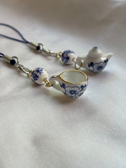 Tea Time Phone Charm Duo