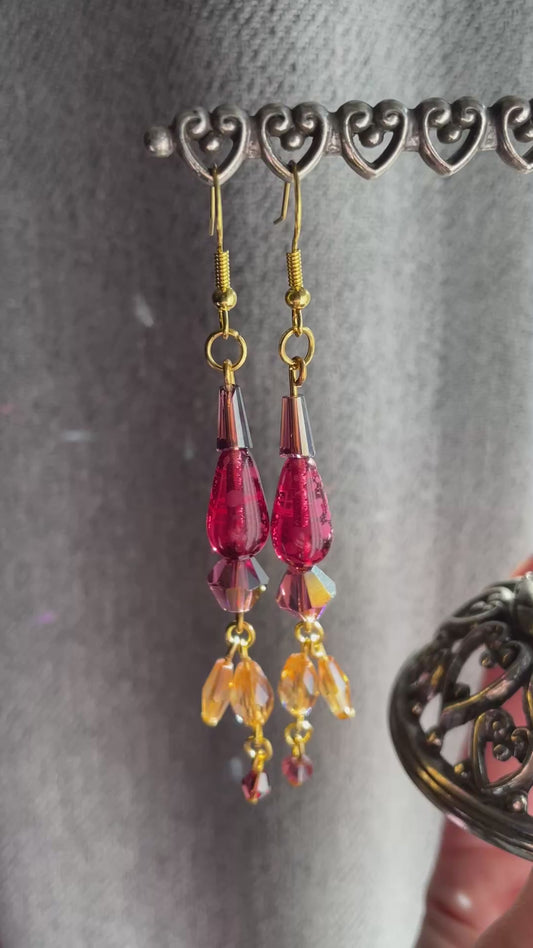 Lava Lamp Inspired Earrings